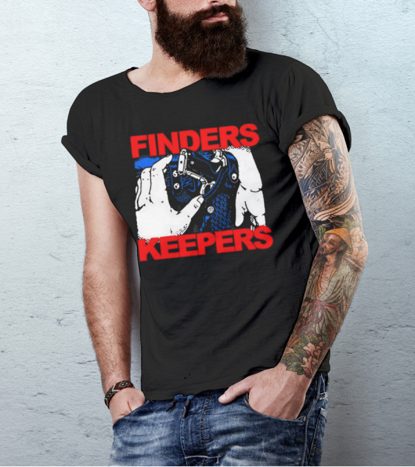 Finders Keepers Gun In Holster Pop T-Shirt