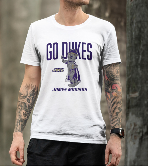 James Madison Dukes JMU Go Dukes Mascot T-Shirt