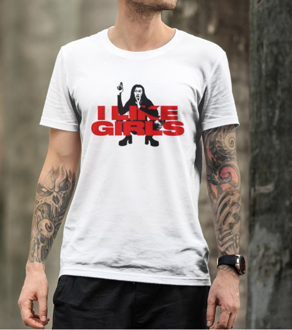 Swan Wearing I Like Girls Robapollo T-Shirt