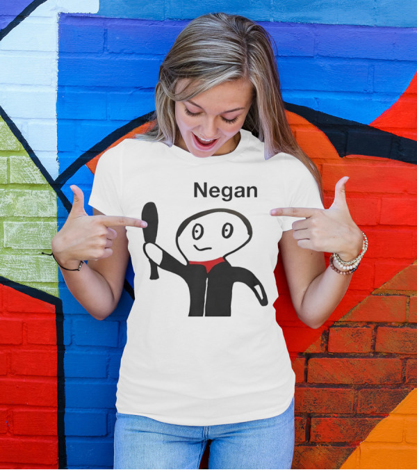 Negan Character With Bat From The Walking Dead T-Shirt