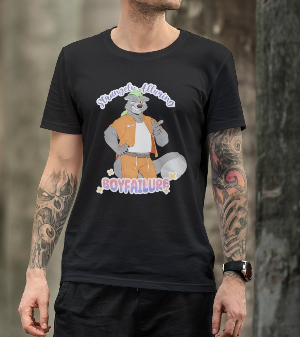 Strangely Alluring Boyfailure Anthro Character In Orange T-Shirt