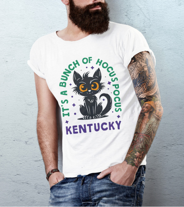 It's A Bunch Of Hocus Pocus Kentucky Black Cat T-Shirt