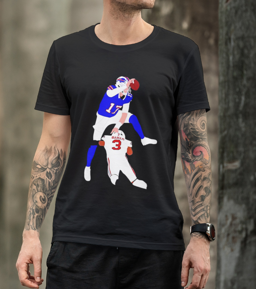 The Most Overrated QB Josh Allen Over Baker 3 Football Play T-Shirt