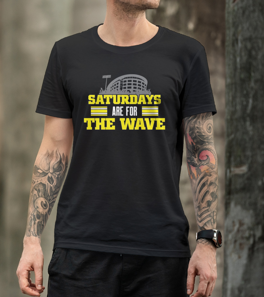 Saturdays Are For The Wave Iowa Hawkeyes T-Shirt