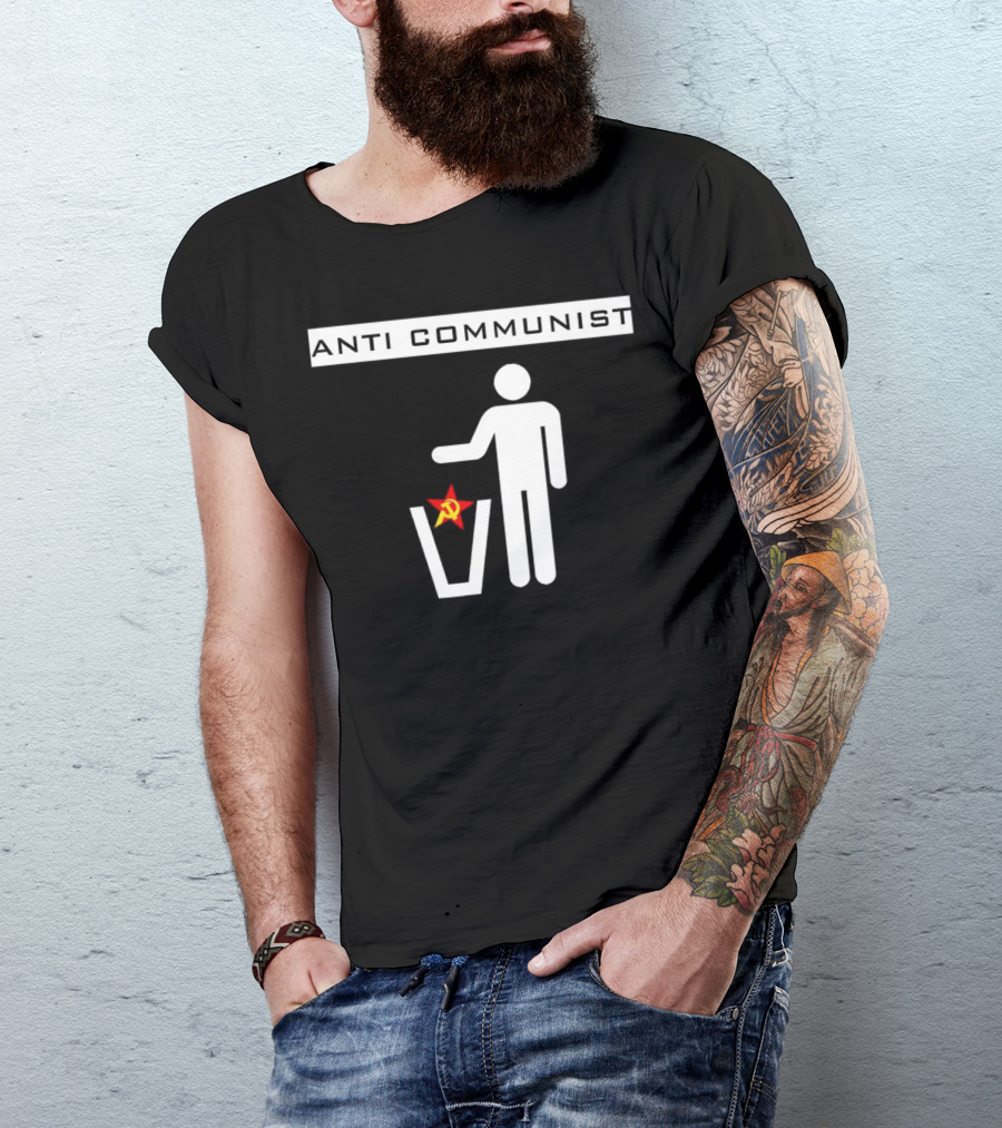 Anti Communist Throwing Away Soviet Hammer And Sickle T-Shirt