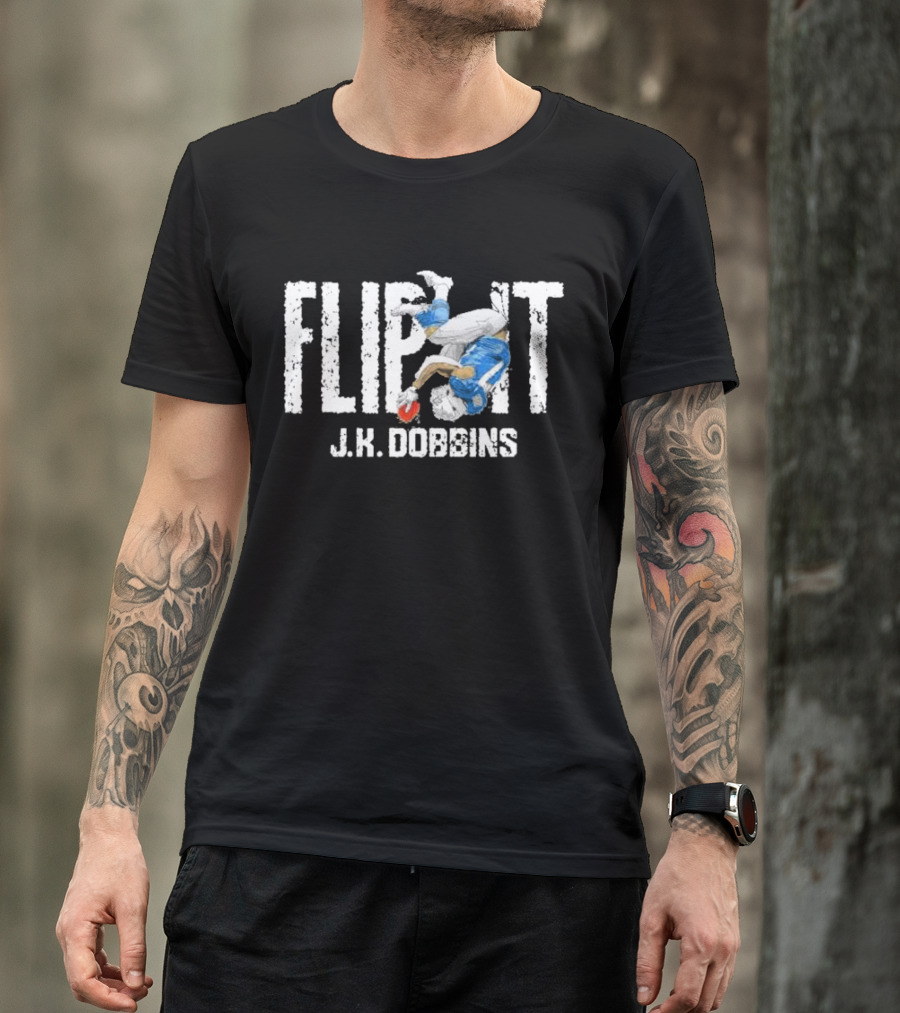 Flip It J.K. Dobbins Los Angeles Chargers Football Action T-Shirt