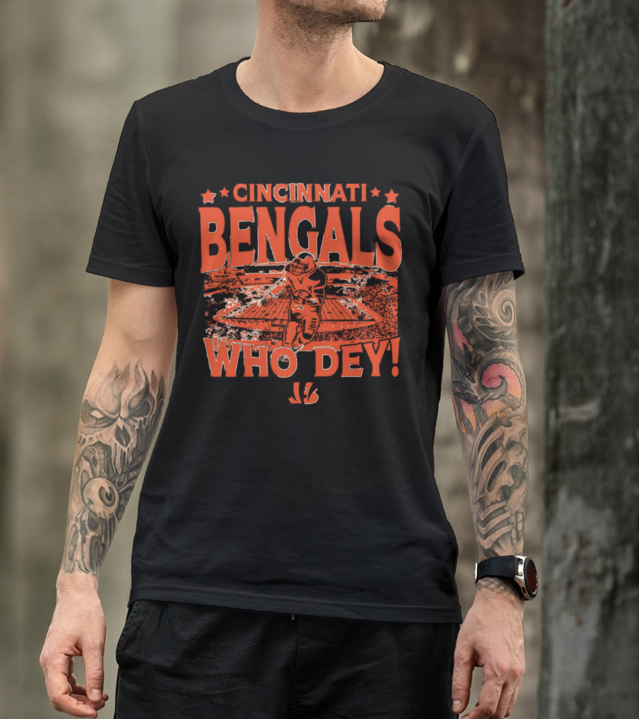 Cincinnati Bengals Who Dey Gameday Football Fan Gear T-Shirt