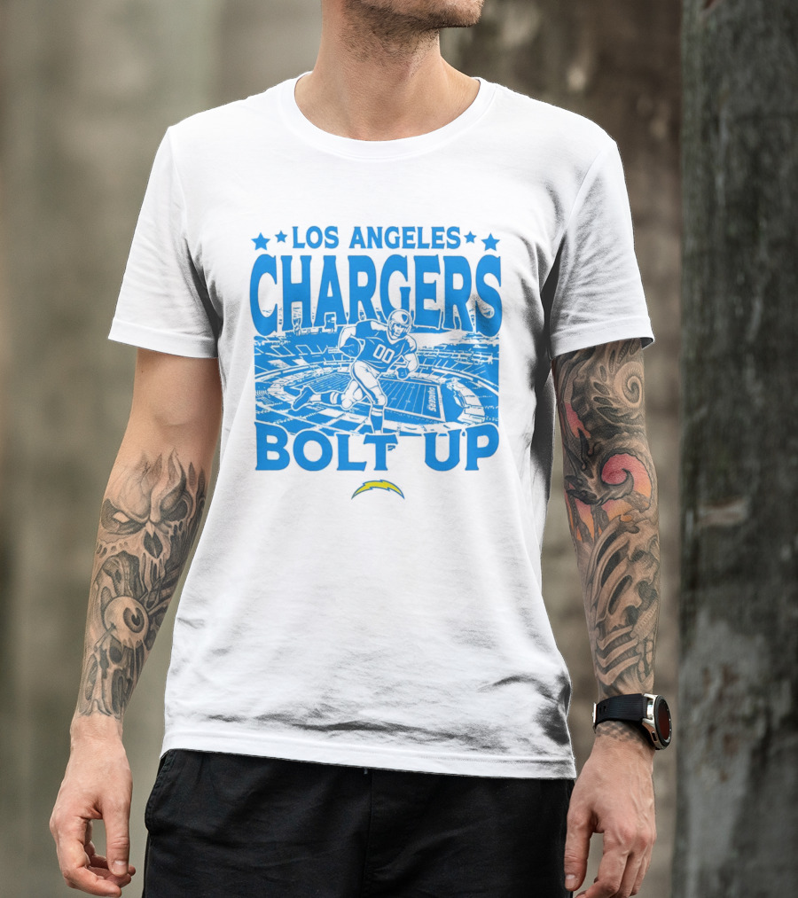 Los Angeles Chargers Bolt Up Gameday Football Stadium T-Shirt