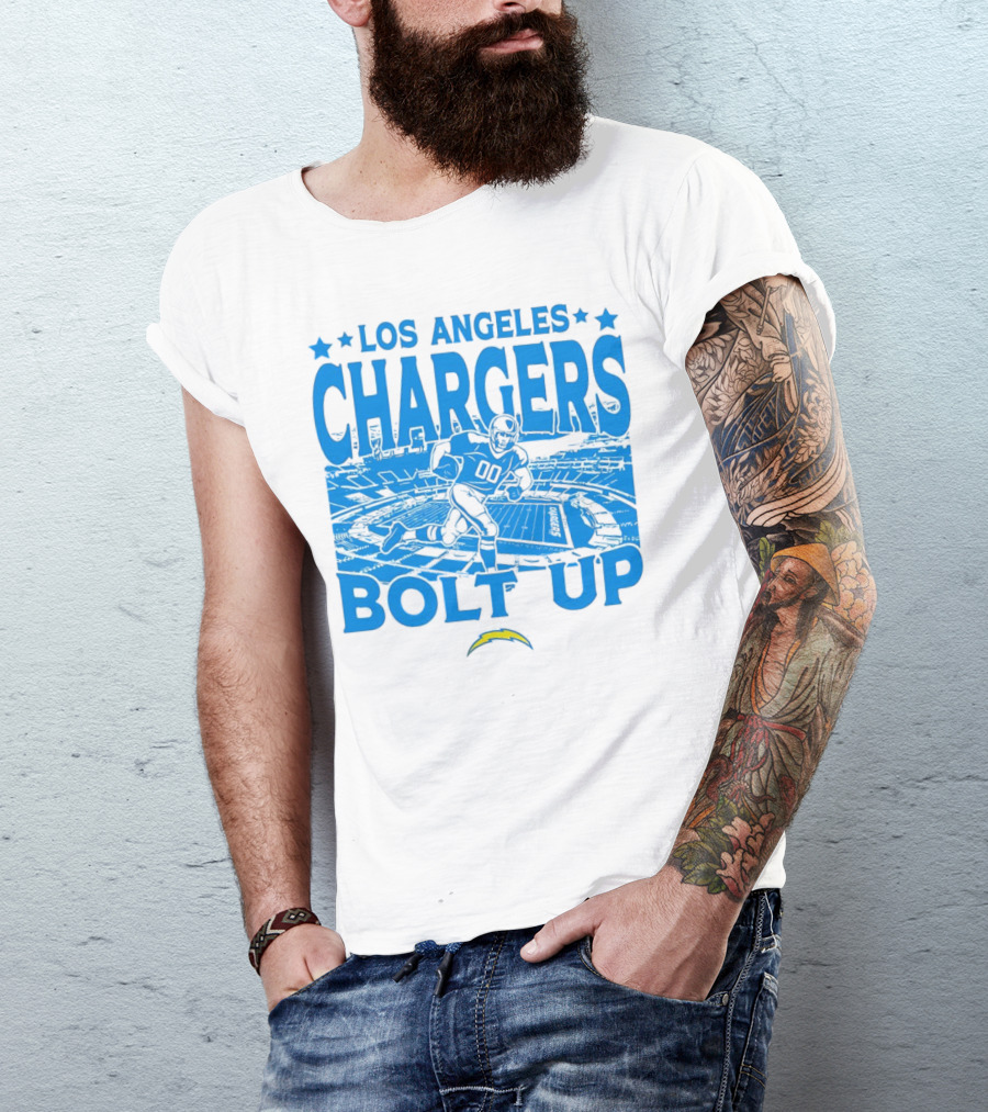 Los Angeles Chargers Bolt Up Gameday Football Stadium T-Shirt