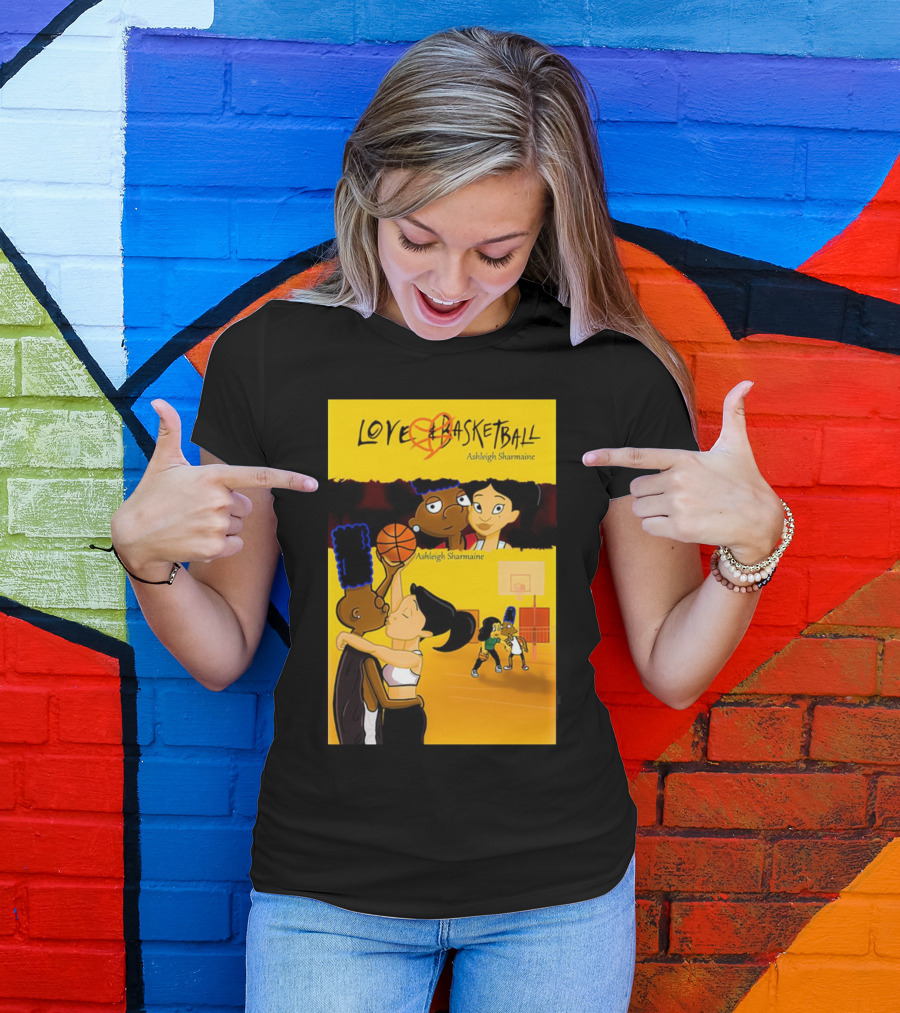 Love And Basketball Ashleigh Sharmaine Animated Romance Sports T-Shirt