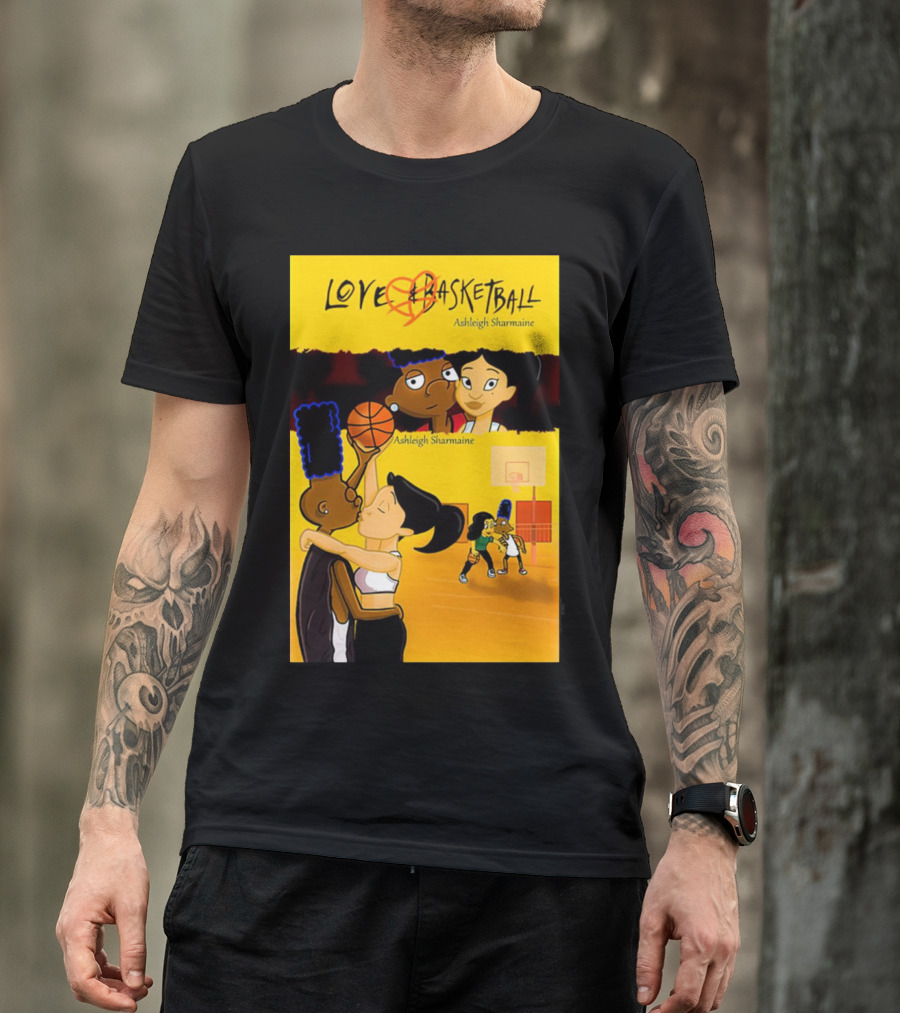 Love And Basketball Ashleigh Sharmaine Animated Romance Sports T-Shirt