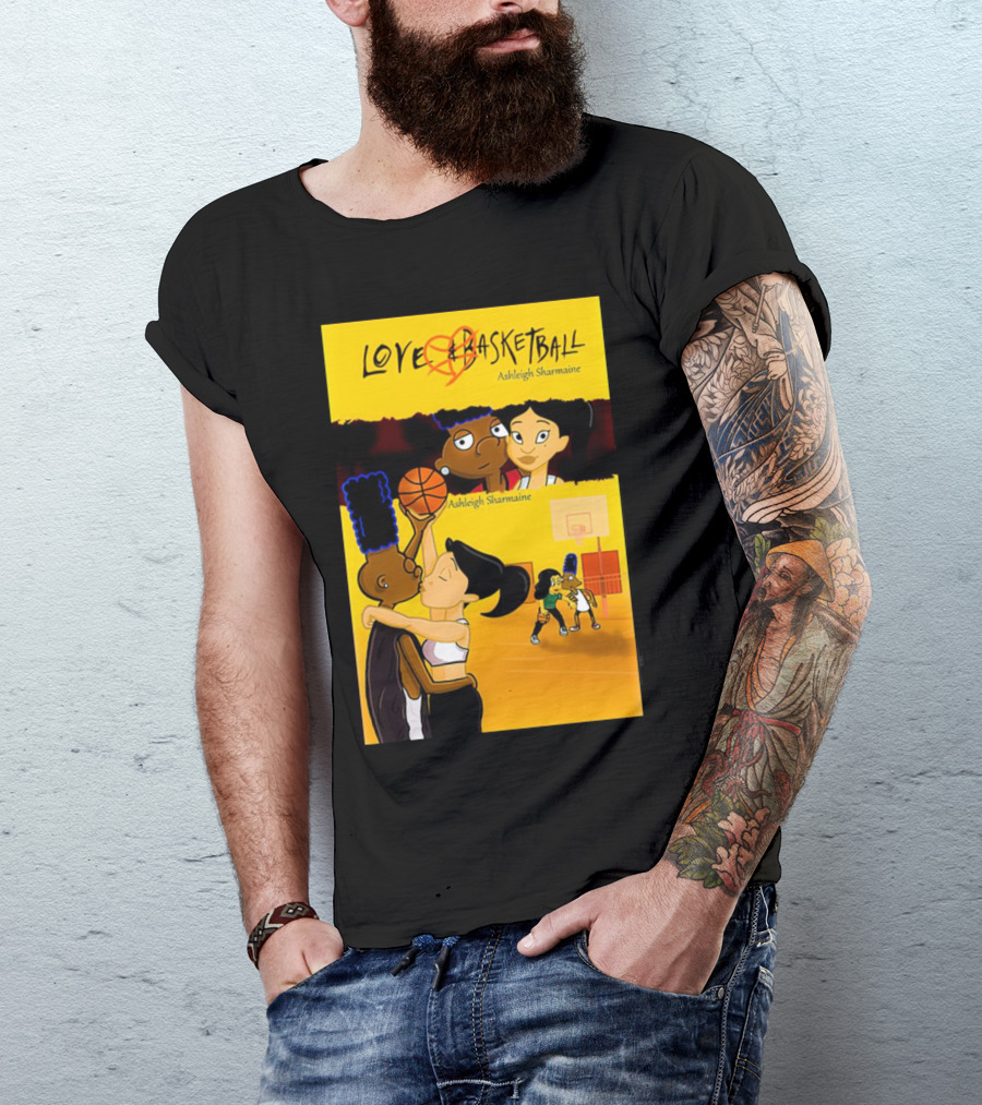 Love And Basketball Ashleigh Sharmaine Animated Romance Sports T-Shirt
