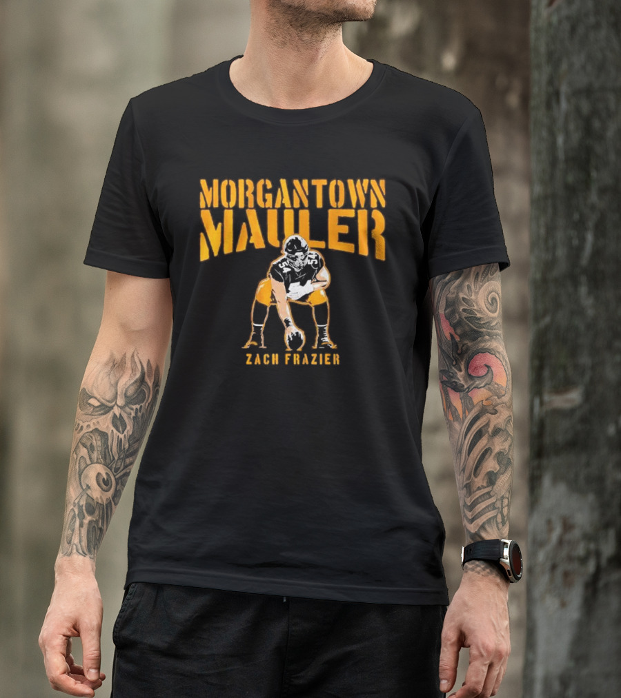 Morgantown Mauler Zach Frazier Steelers Football Player T-Shirt