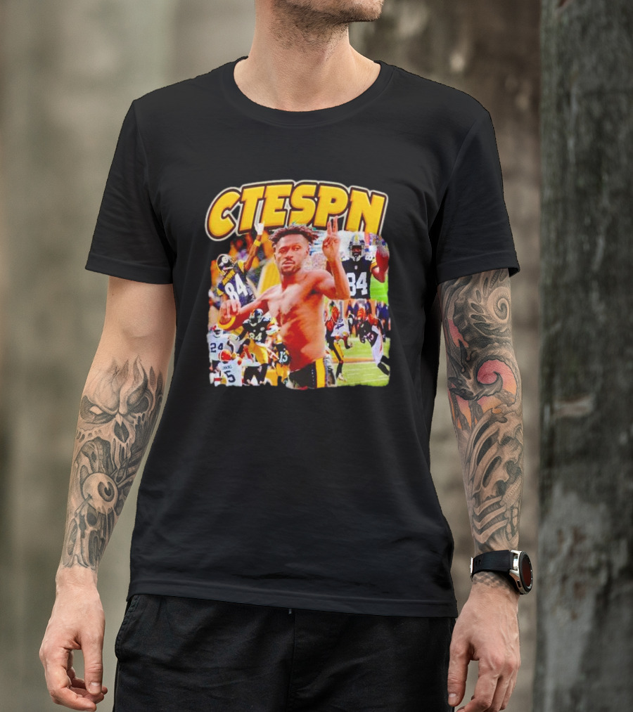 CTESPN Antonio Brown Pittsburgh Steelers Collage Football Highlights T-Shirt