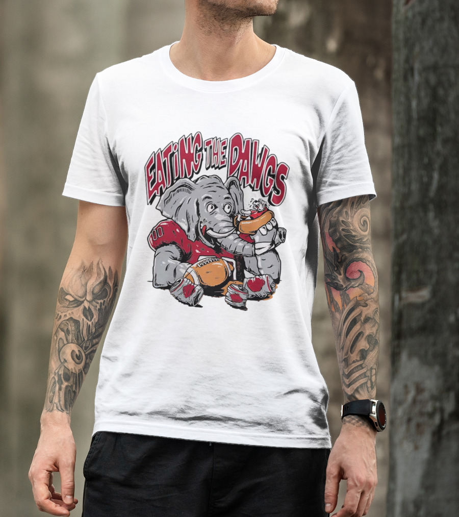 Alabama Crimson Tide Eating The Dawgs Defeat Georgia Bulldogs T-Shirt