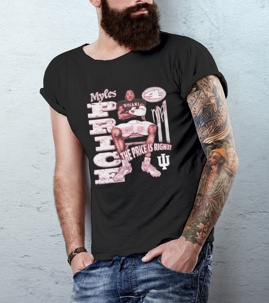 Myles Price Indiana Hoosiers The Price Is Right Football Number 4 T-Shirt