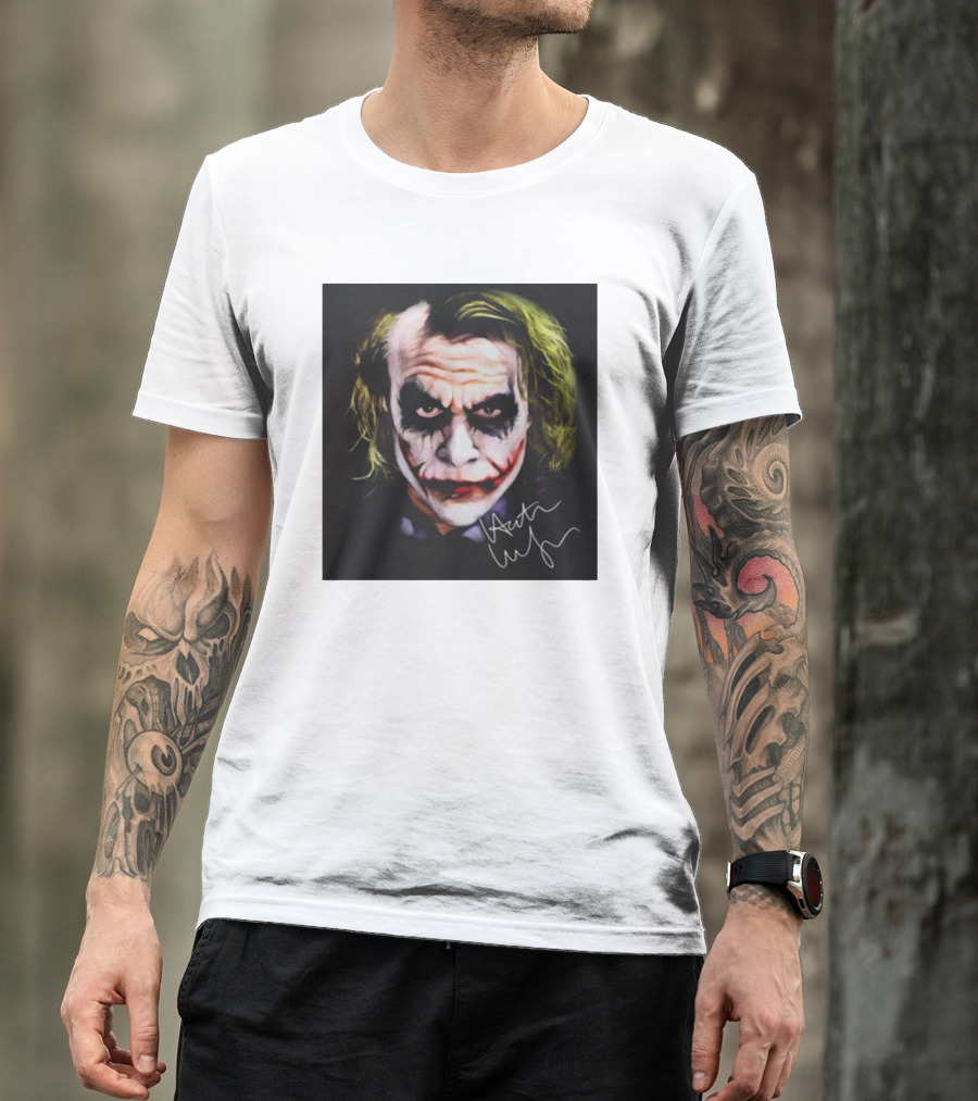 Joker 2 Heath Ledger Signature T-Shirt