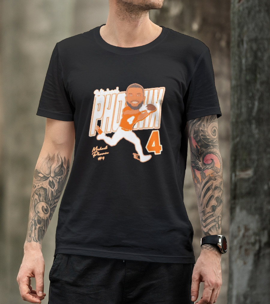 Michael Phoenix #4 Sam Houston Bearkats Signature Player Cartoon T-Shirt
