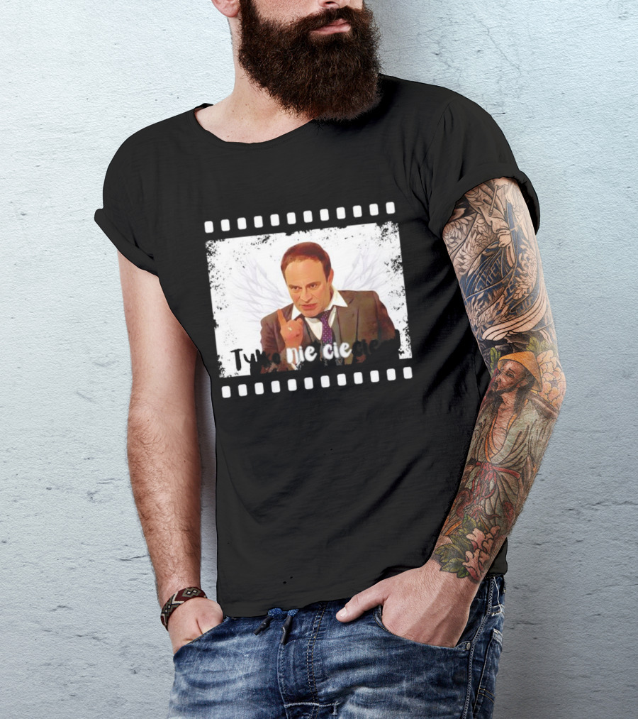 Tylko Nie Cieciem Stanisław Anioł Filmstrip Winged T-Shirt