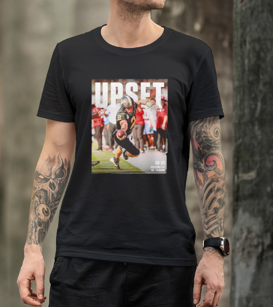 Upset 40-35 Vanderbilt Def No 1 Alabama T-Shirt