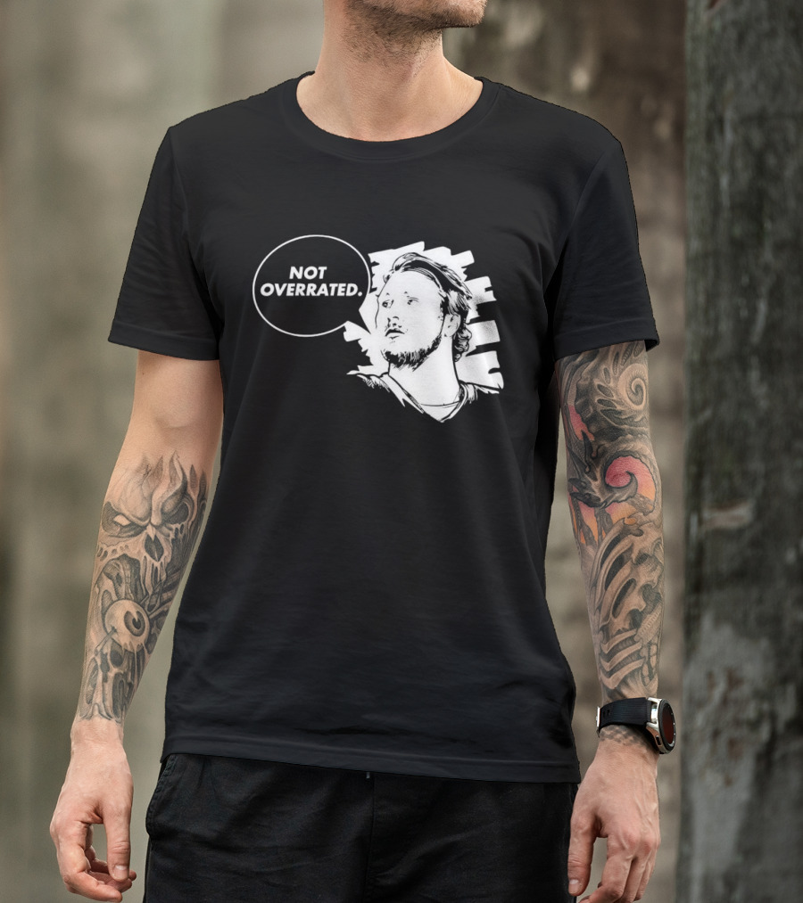 Buffalo Bills Josh Allen Not Overrated Speech Bubble T-Shirt
