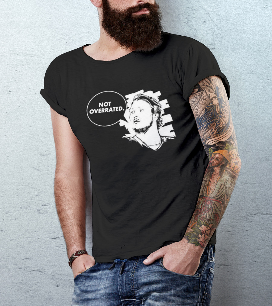 Buffalo Bills Josh Allen Not Overrated Speech Bubble T-Shirt