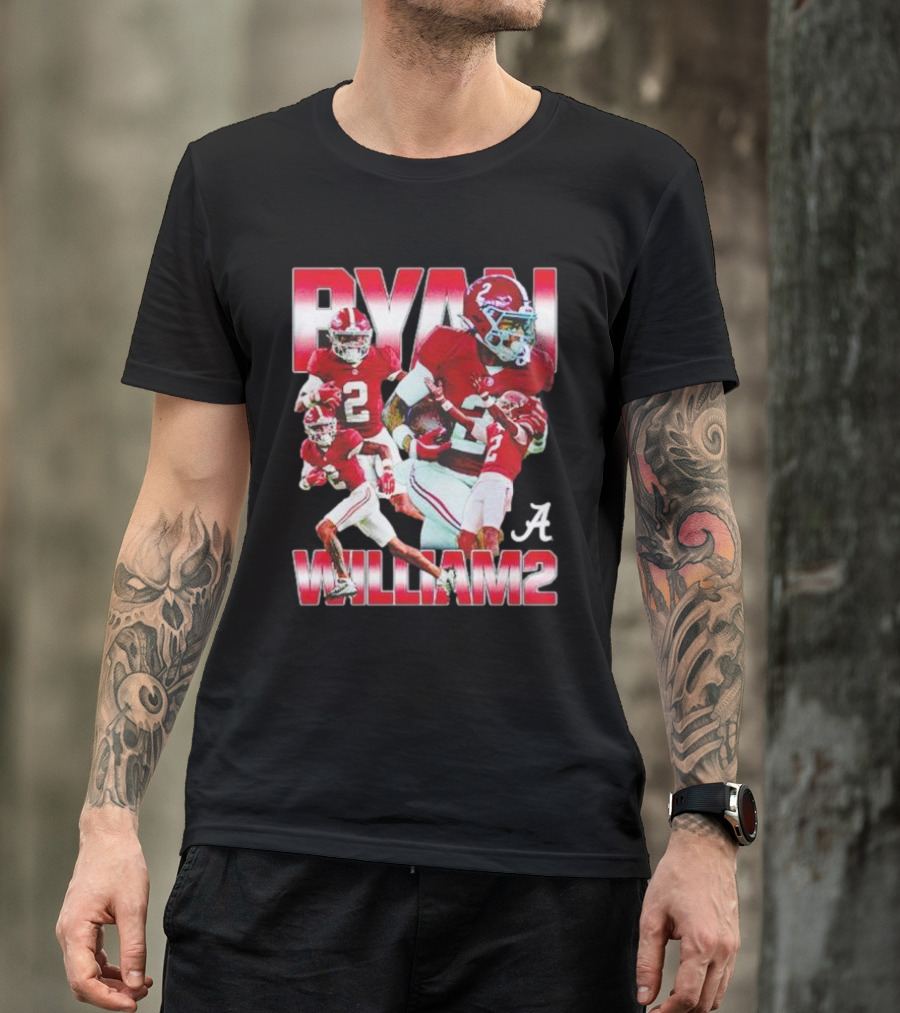 Ryan Williams Alabama Crimson Tide Football Collage T-Shirt
