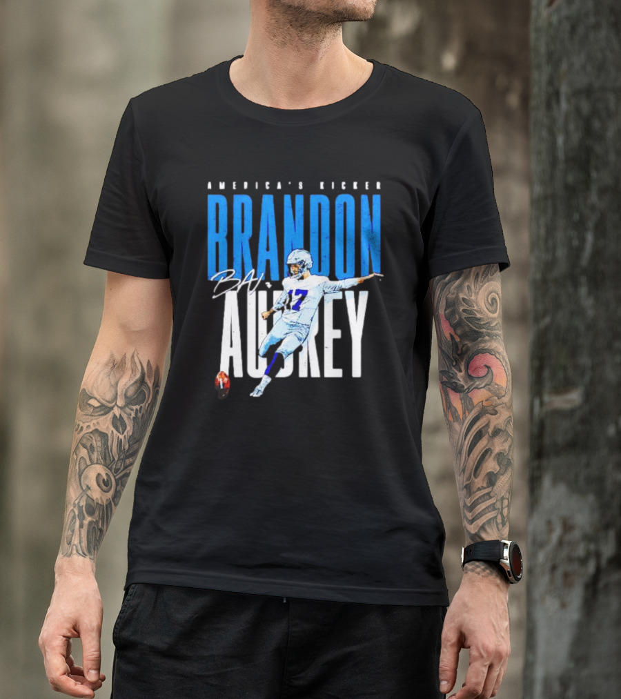 America's Kicker Brandon Aubrey Dallas Cowboys Signature T-Shirt