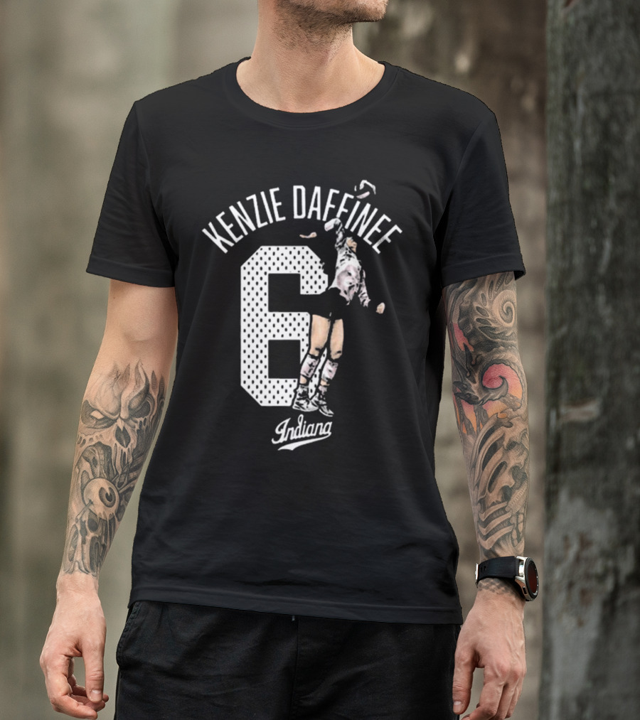 Kenzie Daffinee 6 Indiana Soccer Player Action T-Shirt