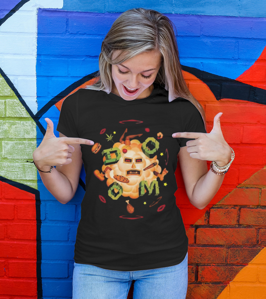 MF DOOM Food Fight Cloud Mask T-Shirt