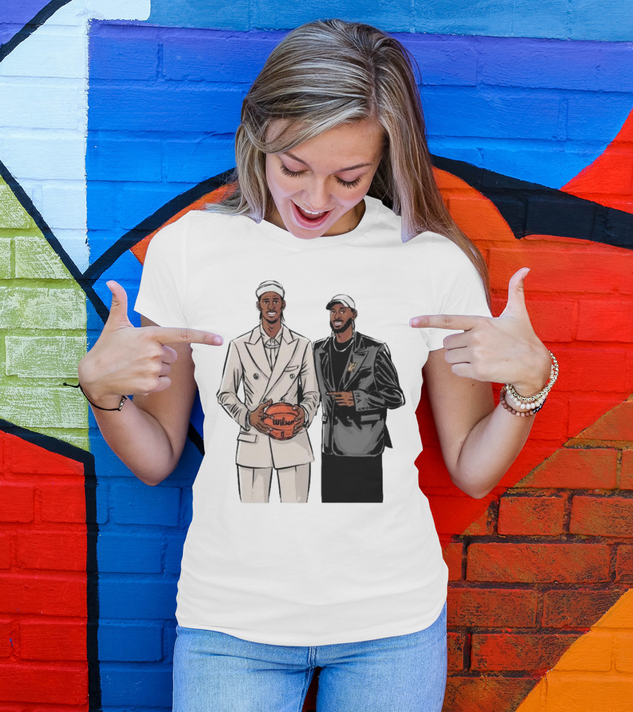 Alex And Olivier Sarr Brothers OKC Thunders Cartoon Wilson Basketball T-Shirt