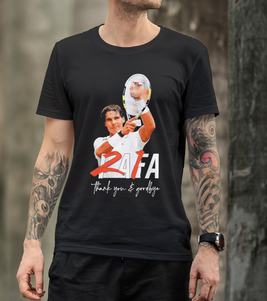 Rafa Nadal Thank You And Goodbye Tennis T-Shirt