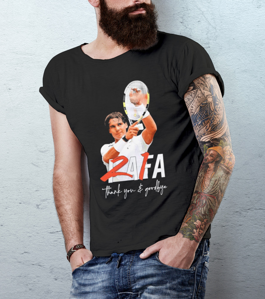 Rafa Nadal Thank You And Goodbye Tennis T-Shirt