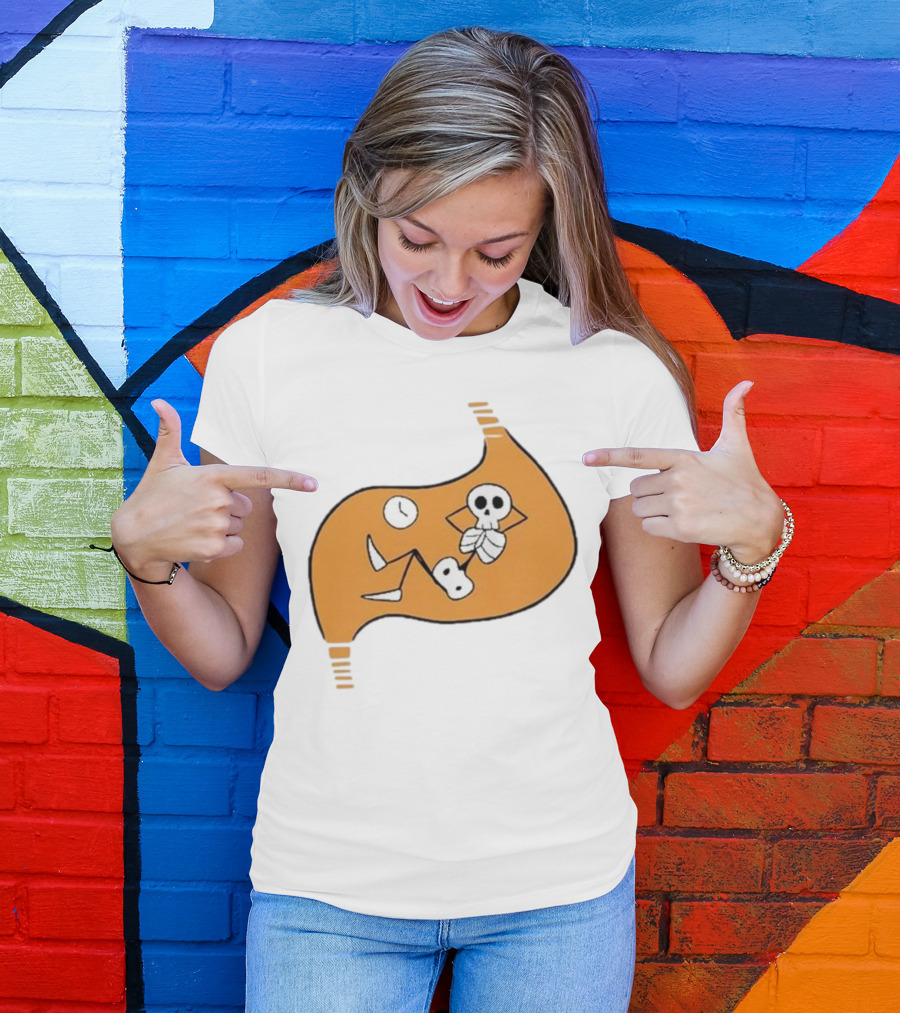 Delicious In Dungeon Meshi Laios Touden Skeleton Relaxing Inside Stomach T-Shirt