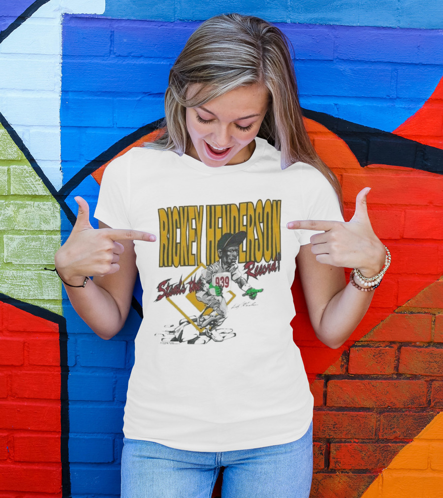 Rickey Henderson Steals The 939 Record T-Shirt