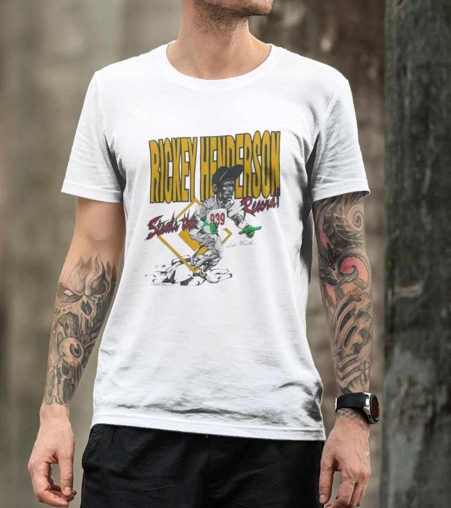 Rickey Henderson Steals The 939 Record T-Shirt
