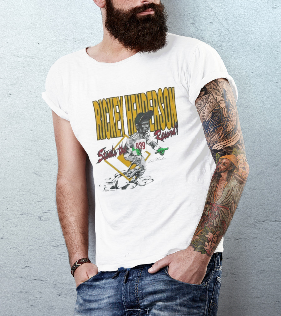 Rickey Henderson Steals The 939 Record T-Shirt