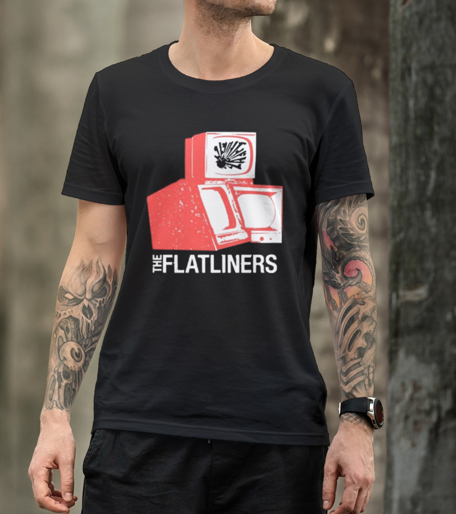 The Flatliners Stacked Static Television Screens T-Shirt