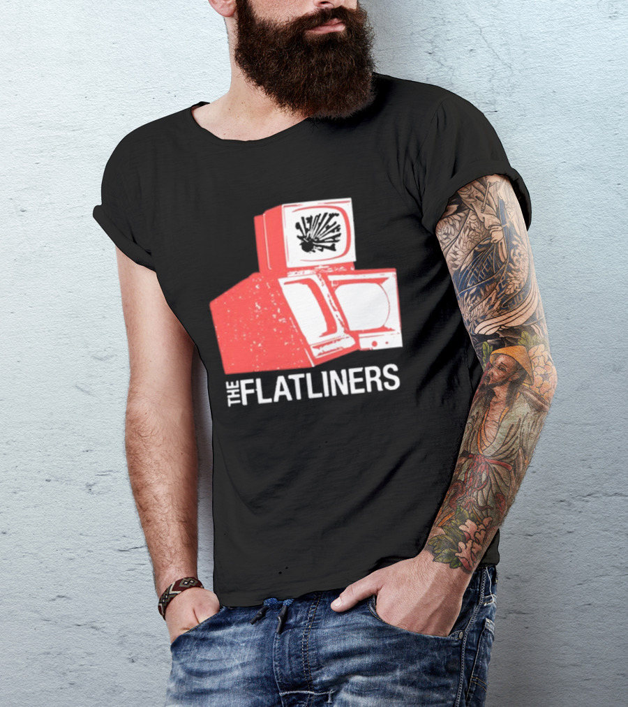 The Flatliners Stacked Static Television Screens T-Shirt
