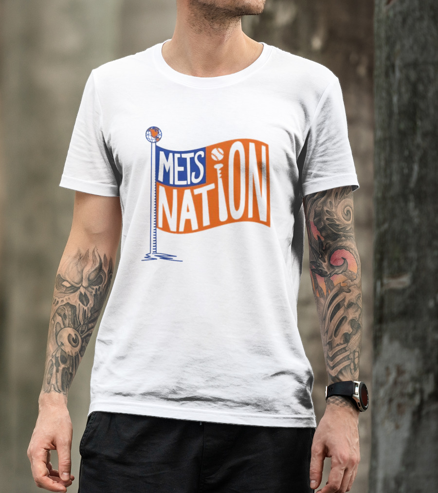 Mets Nation Flag New York Mets Baseball Team T-Shirt