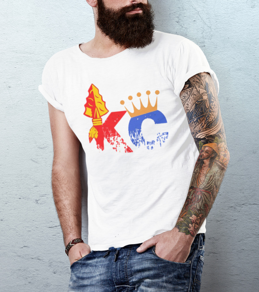 Kansas City Chiefs Arrowhead And Royals Crown KC Combo T-Shirt