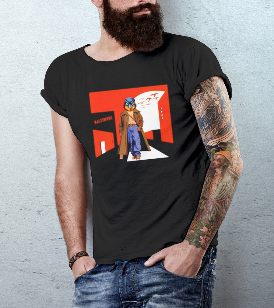Baltimore Orioles The Wire Parody Owl T-Shirt