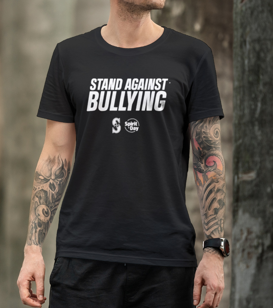 Seattle Mariners Stand Against Bullying Spirit Day Anti-Bullying Awareness T-Shirt