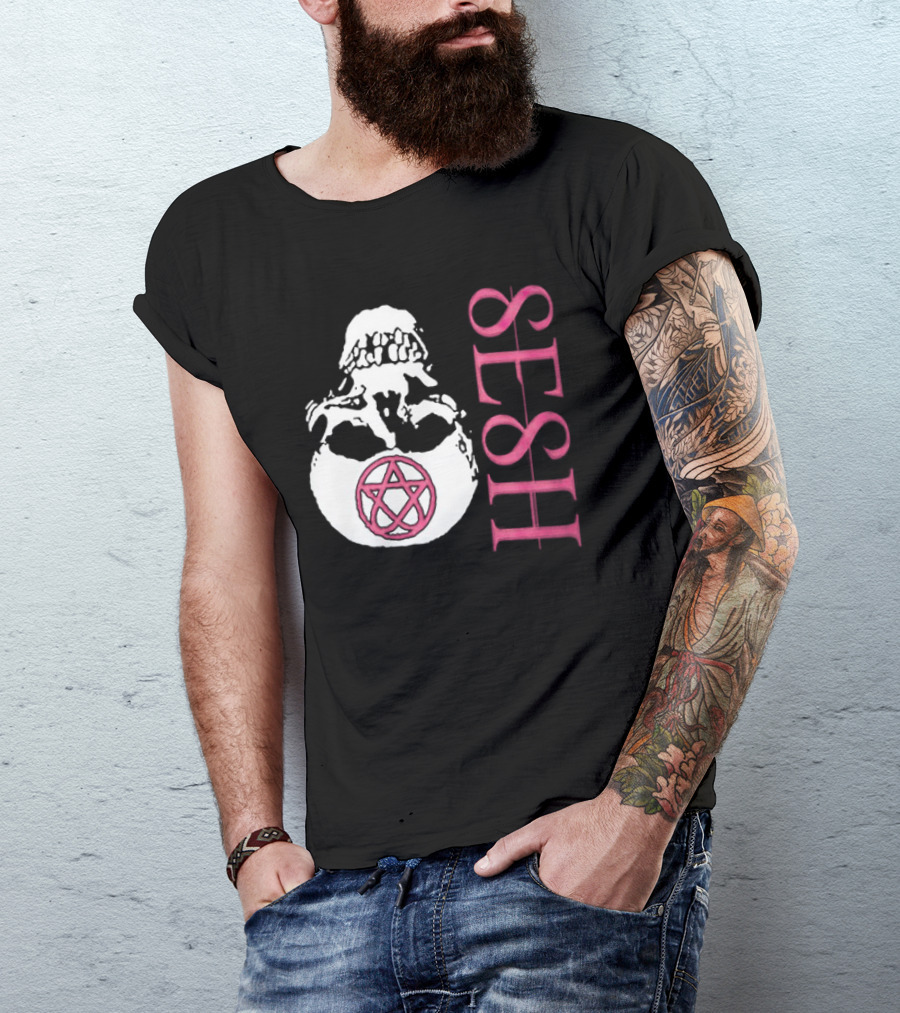 Teamsesh Merch Seshagram Skull Pentacle SESH T-Shirt