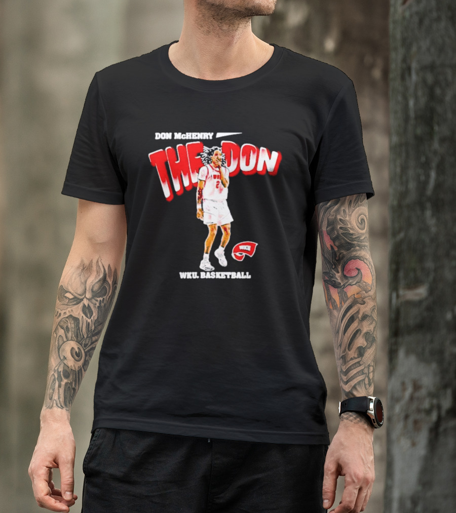 Don McHenry The Don WKU Basketball Western Kentucky Hilltoppers Player Cartoon T-Shirt