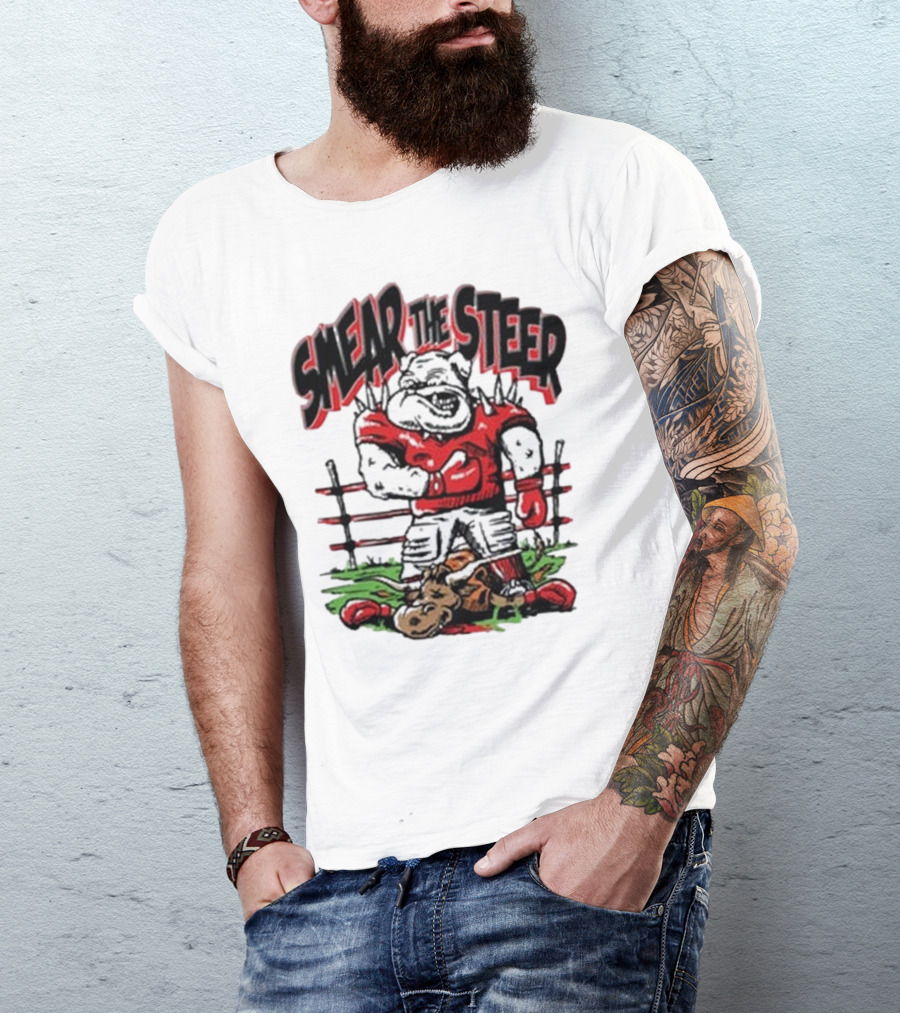 Georgia Bulldog Smear The Steer T-Shirt
