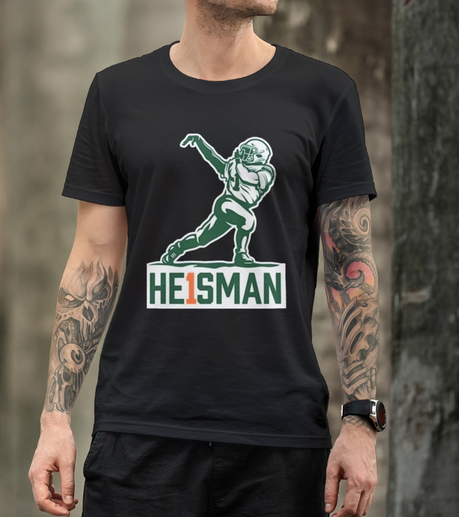 Cam HE1SMAN Football Heisman Pose T-Shirt
