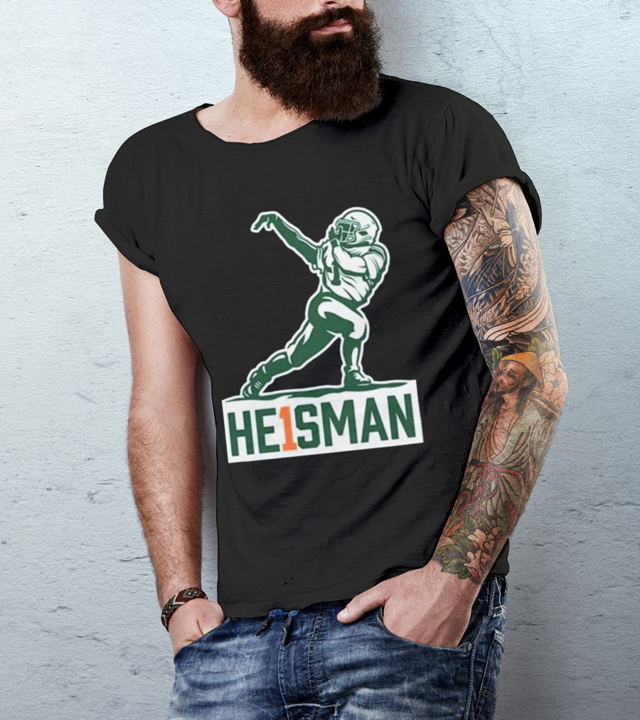 Cam HE1SMAN Football Heisman Pose T-Shirt
