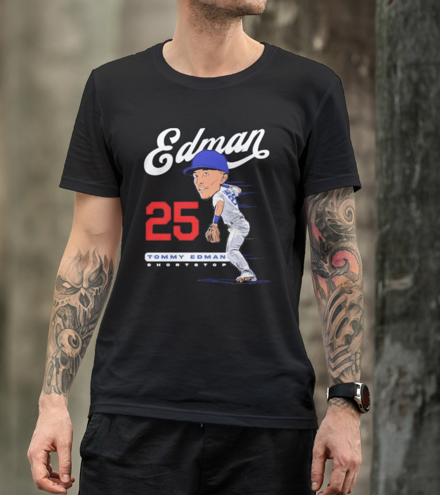 Edman 25 Tommy Edman Shortstop Cartoon T-Shirt