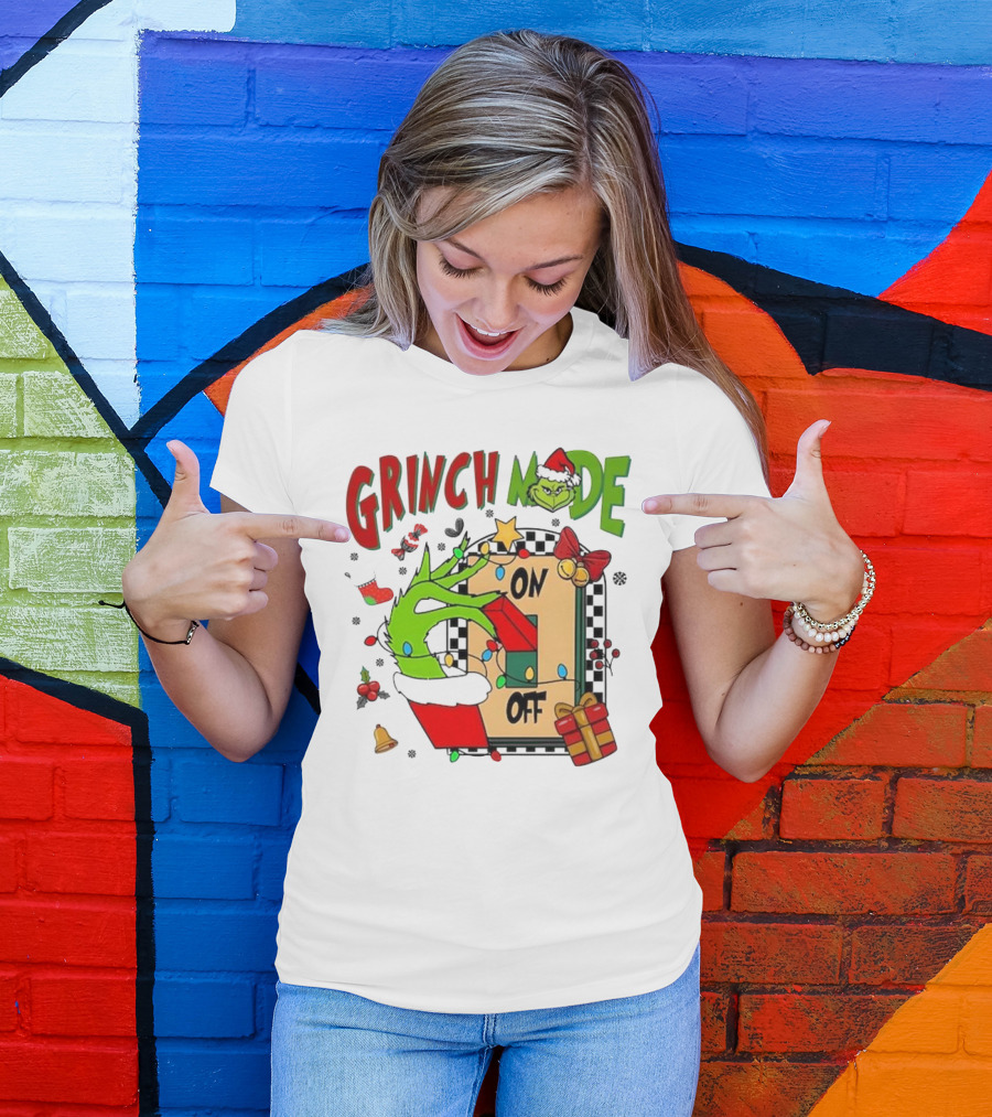 Grinch Christmas Mode On Off T-Shirt
